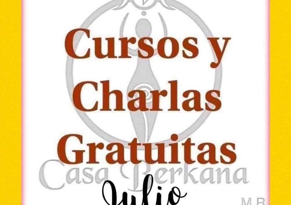 Charlas Mes de Julio Gratuitas Online en Casa Berkana