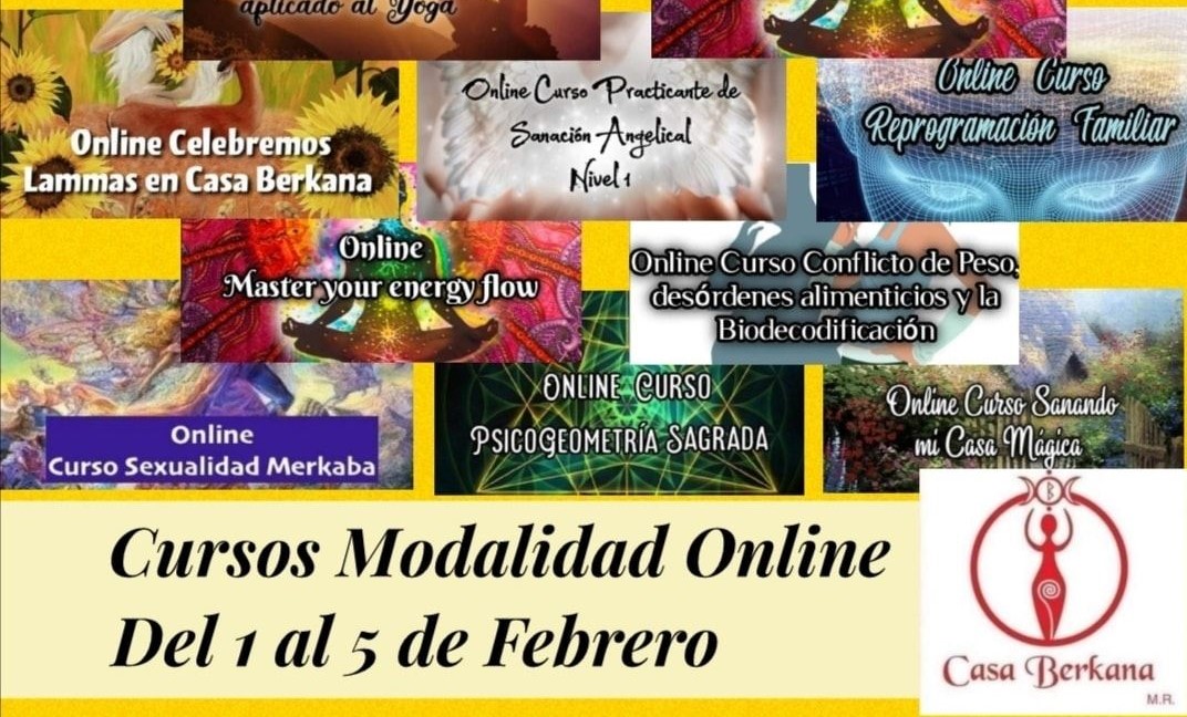 Cursos Modalidad Online del 1 al 5 de Febrero