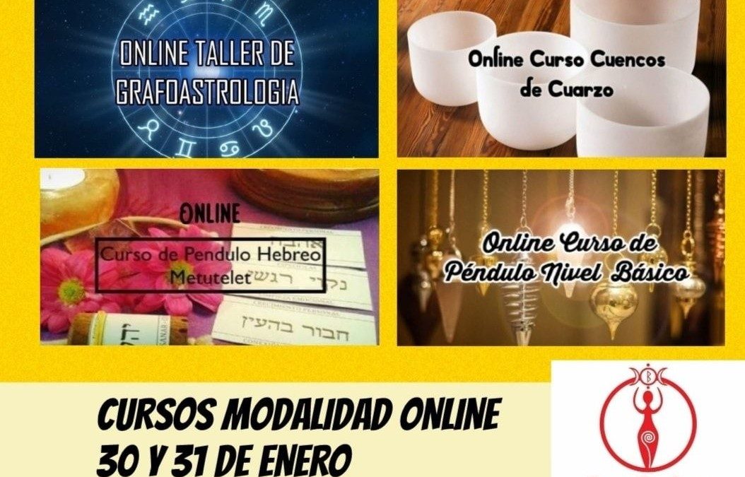 Cursos Modalidad Online 30 y 31 de Enero