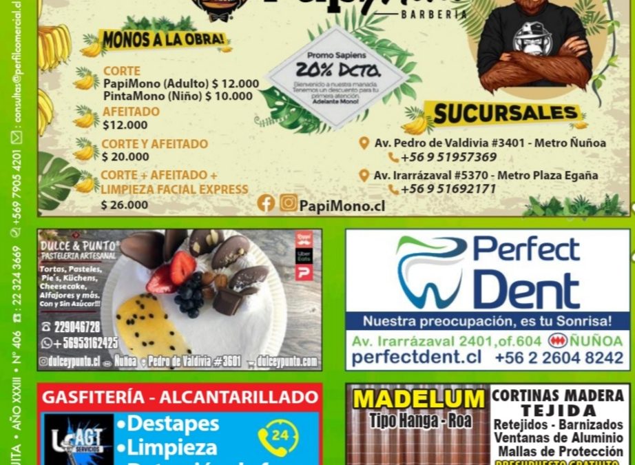 Casa Berkana en la Revista Perfil Comercial Ñuñoa- La Reina Mes de Enero 2021