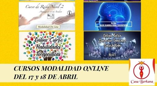 Cursos Modalidad Online del 17 y 18 de Abril