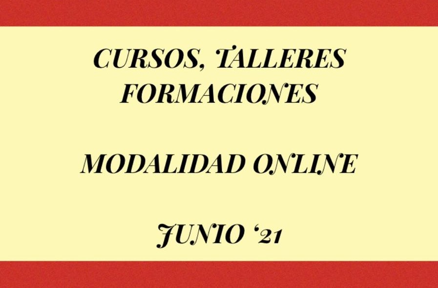 Cursos Modalidad Online Junio 2021