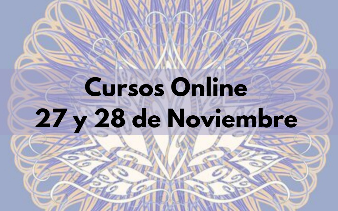 Cursos Online Fin de Semana 27 y 28 de Noviembre