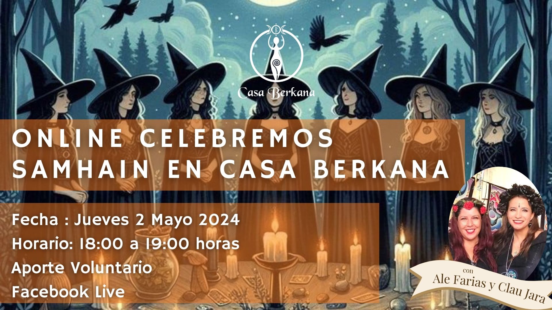 Online Celebremos Samhain Año Nuevo Wiccano en Casa Berkana