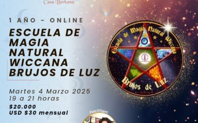 Desde el 1 de Octubre se abren las inscripciones para nuestra Escuela de Magia Natural Wiccana Bruj@s de Luz