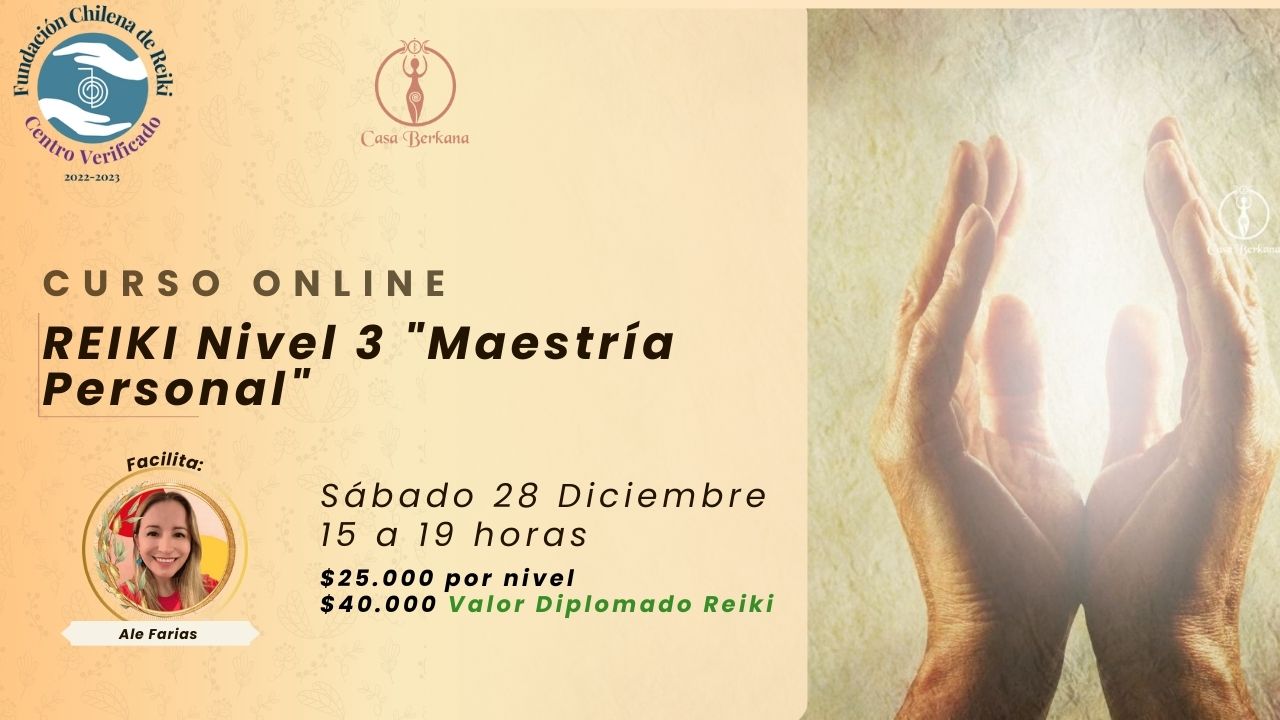 Online Curso de Reiki Nivel 3 «Maestría Personal»