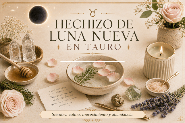 Hechizo de Luna Nueva en Tauro