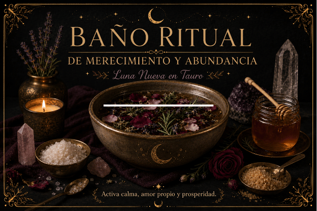 Baño ritual de merecimiento y abundancia