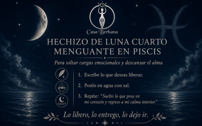 Hechizo de Cuarto Menguante en Piscis